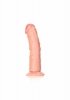 Krzywy penis dildo na mocnej przyssawce 15 cm